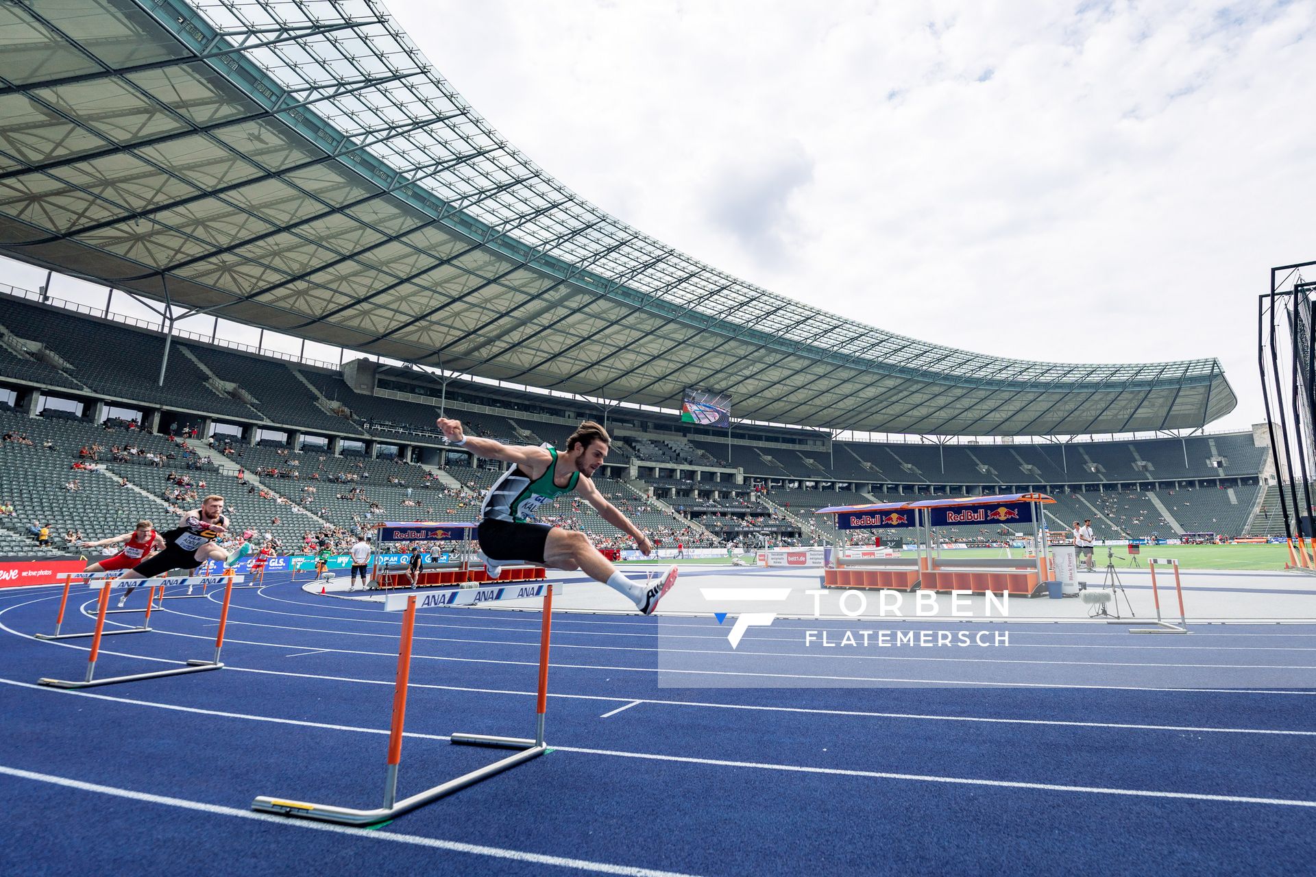 Niclas Jan Kaluza (Eintracht Hildesheim) waehrend der deutschen Leichtathletik-Meisterschaften im Olympiastadion am 25.06.2022 in Berlin